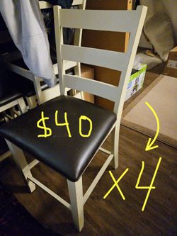 4 chairs.  Bar chairs