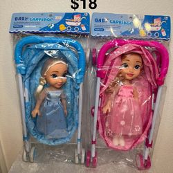 Doll With Stroller 