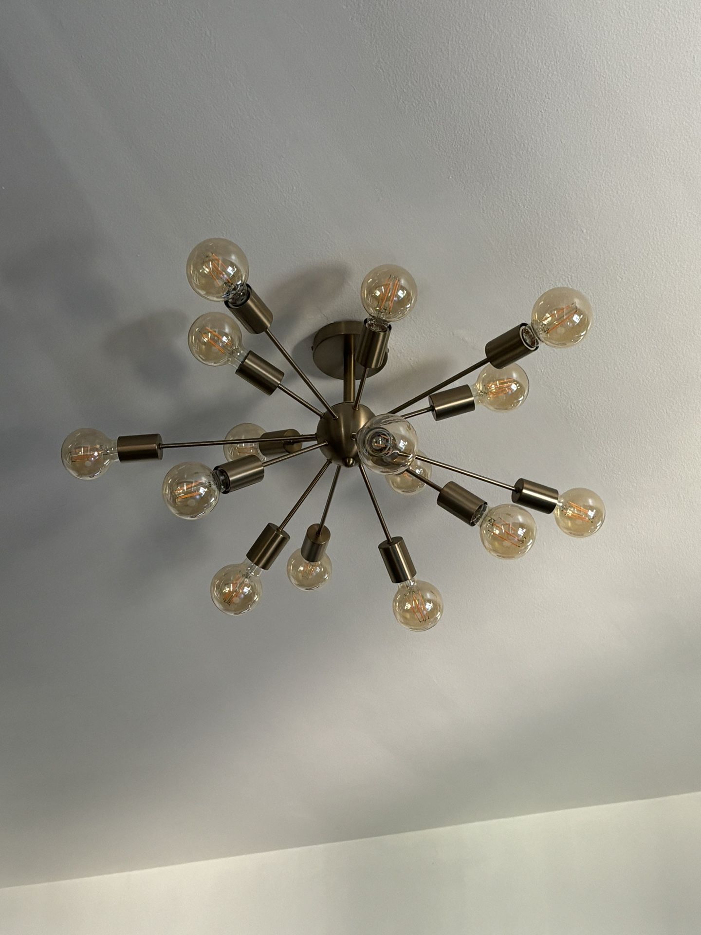 Modern Brass Chandelier