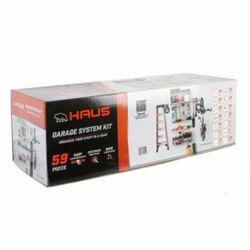 Haus 59 Piece Quick Release Snap Rail Garage Organization System Kit