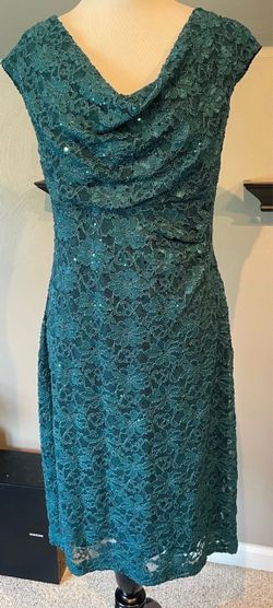 Green sequin dress