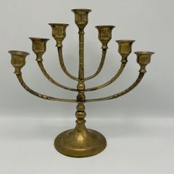 Solid Brass Vintage 7-Arm Candelabra