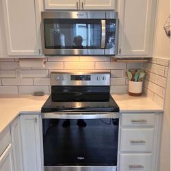 Fridge, stove, dishwasher, and microwave