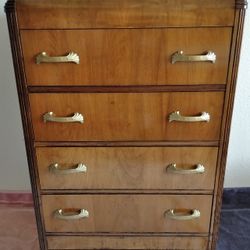 Vintage Waterfall Chest Of Drawers