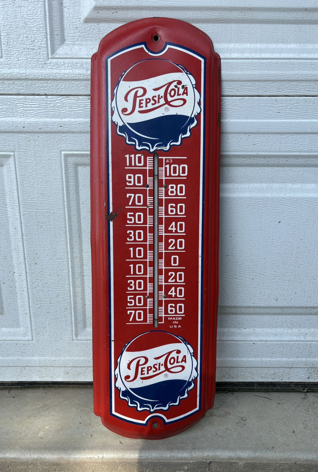 Vintage Pepsi Cola Thermometer