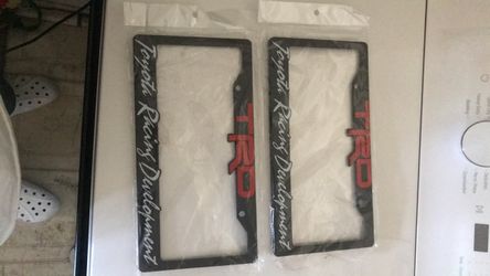 TRD Toyota Racing Development License Plate Frames (2-Pack)