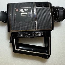 GAF 505 XLM Macro Super 8 8mm Movie Camera Power Zoom Wide/Tele Vintage