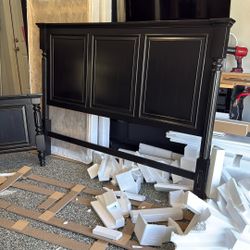 Eastern Kind Bed And Night Stands. 