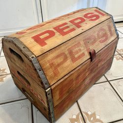 Vintage Pepsi Crate Wooden Trunk/Chest Handcrafted — Crates Dated 1963 & 1964