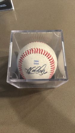Kole Calhoun And Matt Shoemaker Signed Baseball