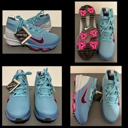 Nike Infinity Tour 2 Gore-Tex Golf Cleats Turquoise Men’s sz 9 NEW NO BOX!