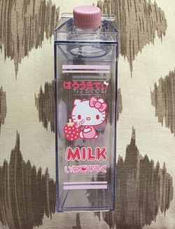 Sanrio Hello Kitty Milk Carton Water Bottle