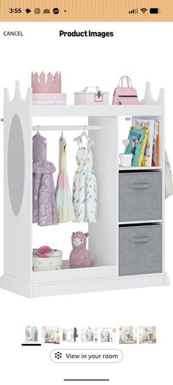 Girls dress up rack