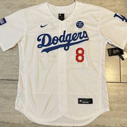 New!! Kobe Los Angeles Dodgers white Jersey men’s xl