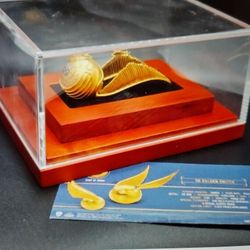 Harry Potter 3D Golden Snitch 3oz Silver 24k Gold Plated