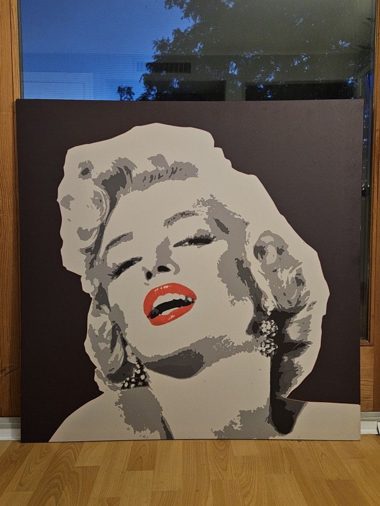 Marilyn Monroe Wall Art (Black, Red, Gray, White)