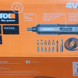 NEW Worx WX240L 4V 3-speed cordless screwdriver. 