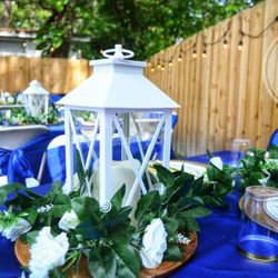 White Lantern Wedding/Special occasion Centerpiece  