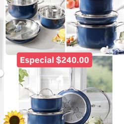 Nueva Vajilla Set De 3 $240.00 Especial Azul Encusulado 3 Capas Princess House Ventas Finales 