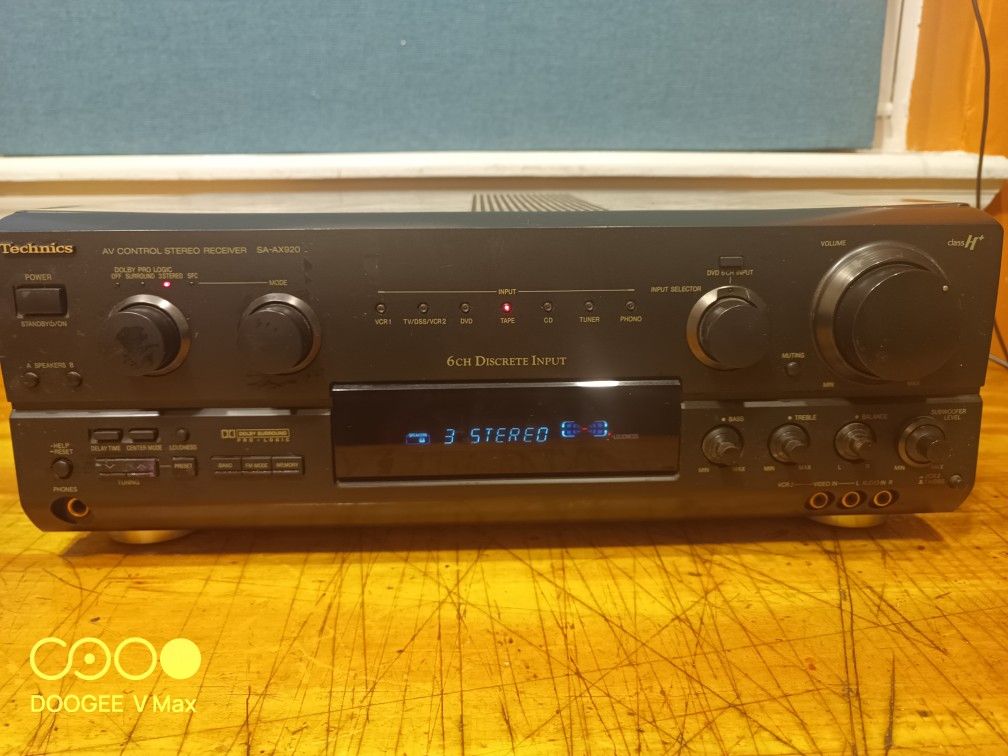 Technics SA AX 920 AV Control Stereo Receiver