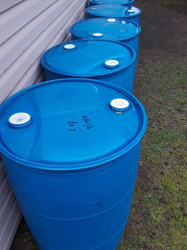 55 gallon plastic blue barrel drum for Sale in Batsto, NJ OfferUp