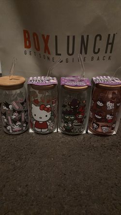 Hello kitty Sanrio fall/halloween glass tumbler set