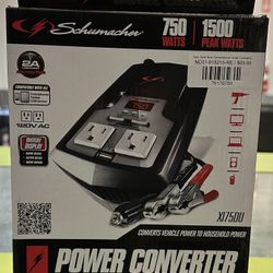 New Open Box! Schumacher Power Converter 750W 120V AC XI75DU