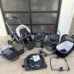 Uppa baby double stroller car seats