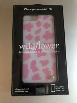 NEW!! Wildflower Limited Addition Pink Moo Phone Case
