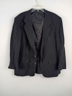 Bill Blass 100% Camelhair sports jacket men blazer black