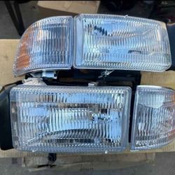 94-01 Dodge Ram Headlights Faros Calaveras Micas Luces Lamps 