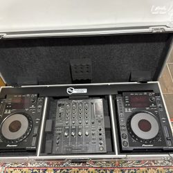 DJ Decks Pioneer CDJ900 pair and DJM800 w Rotary Mod + Harmony Case