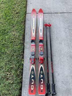 Made In Spain - Rossignol 150cm  skis a pair of ski poles 