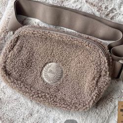 Pink Sherpa Belt Bag