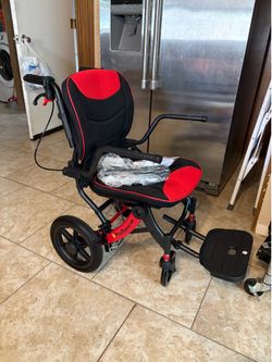NEW Pro Traverse Transport Wheelchair RED!!