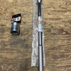 3/4 inch drive long reach flex head Ratchet new Head & Handle