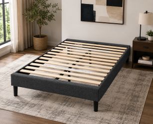 Queen Bed Frame, Grey