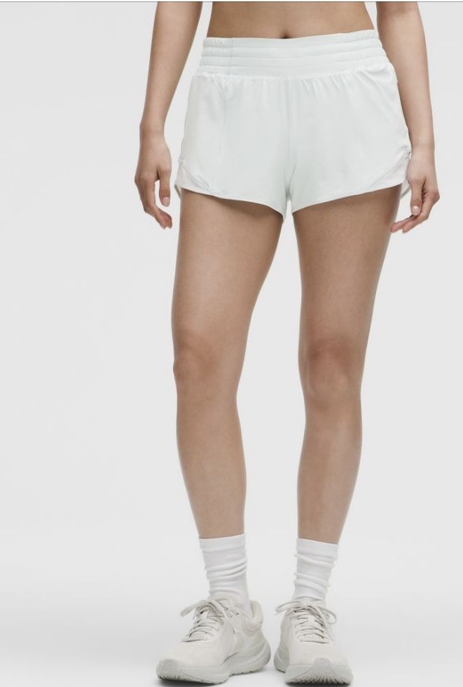 Lulu white Hotty Hot High - Rise Lined Short 2.5