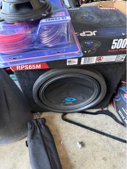 Alpine sub and alpine amp