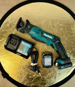 Used Makita RJ03 12V Max CXT Cordless Reciprocating Saw Kit w/ 2 Batteries & Charger