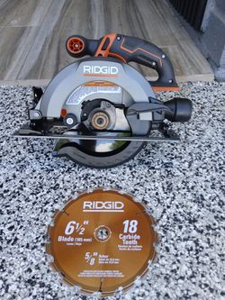 CIRCULAR SAW 6"1/2 RIDGID 18V TOOL ONLY