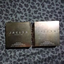 2 Jaclyn Cosmetics Sun Bathe Pressed Bronzer Shades Skinny Dip & Bare Babe - Only Used A Couple Times- Like New -  