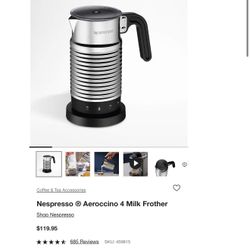 Nespresso Aeroccino 4 Milk Frother
