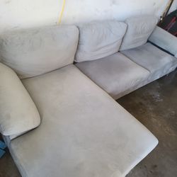 Gray Chaise Couch 
