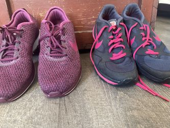 Two Pairs Of Nike Shoes