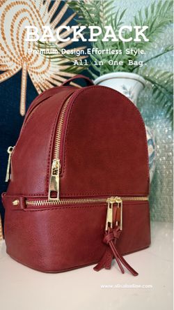 🎒 Burgundy Drop 🍷✨