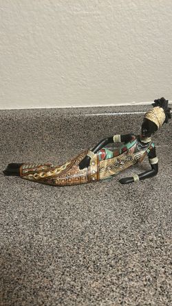 Ebony African Female Statue