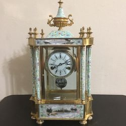 Mantel Clock Cloisonné 