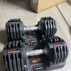 Keppi fitness adjustable dumbbells 