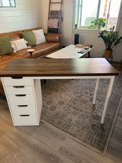 Computer Desk With 5 Drawers 47"